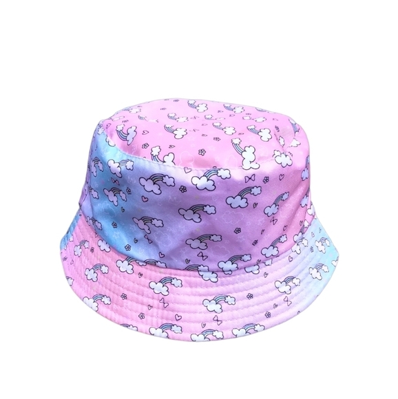 🍁2/30🍁NWOT Little Girls Rainbow Kids Reversible Bucket Hat Kids Summer Hat - Picture 2 of 15